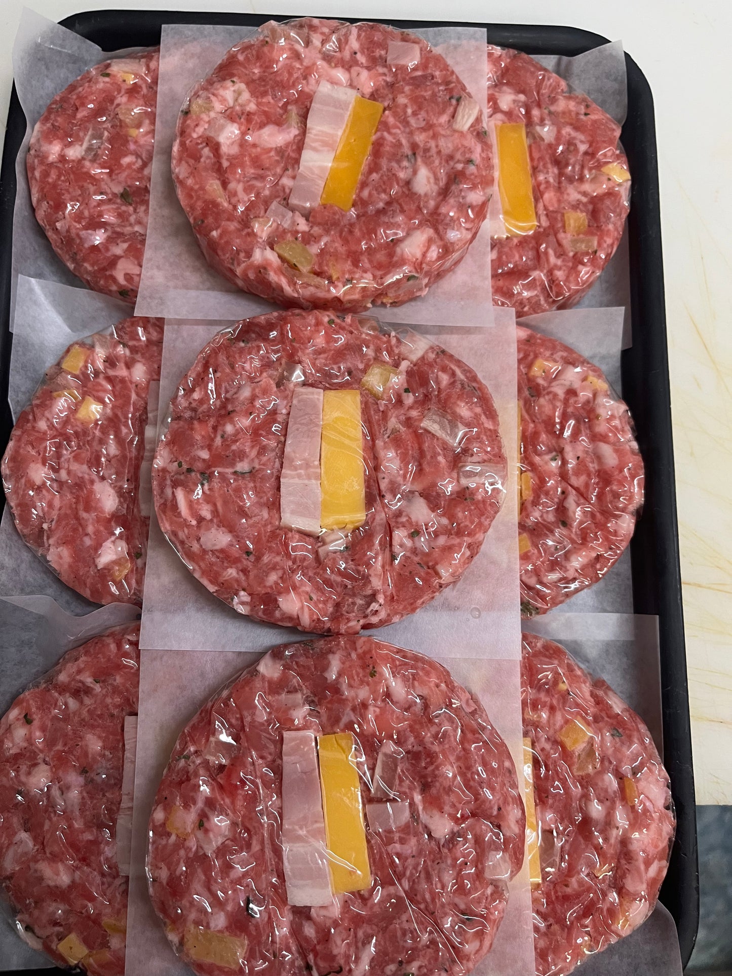 Burger cerdo, beicon y cheddar