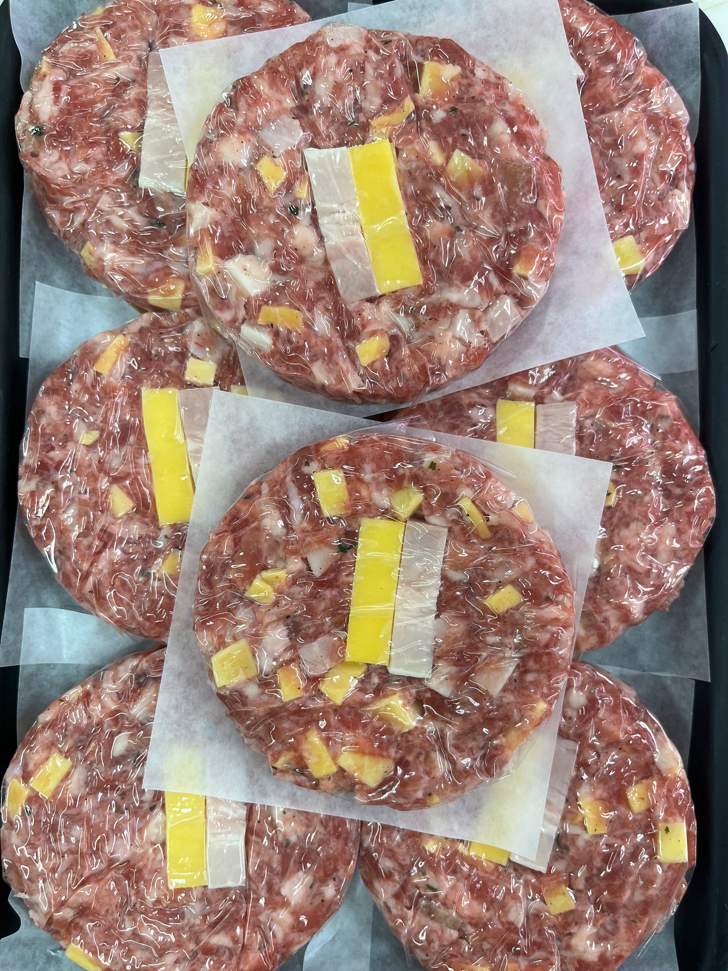 Burger cerdo, beicon y cheddar